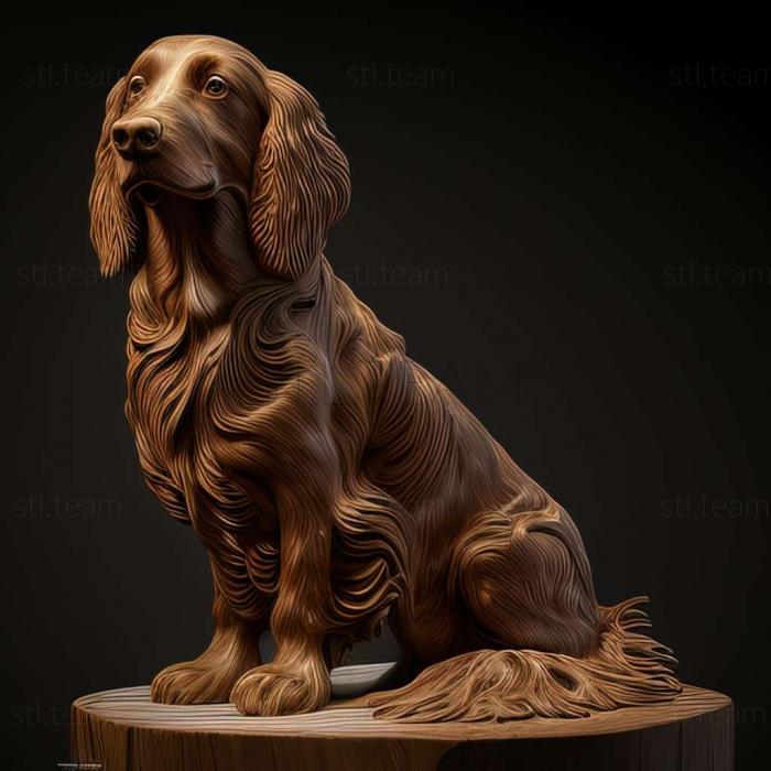 3D model Greater Munsterlander dog (STL)
